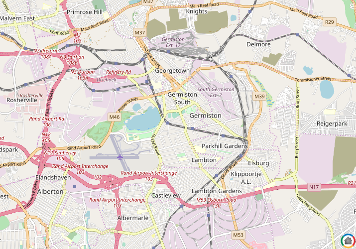 Map location of Webber